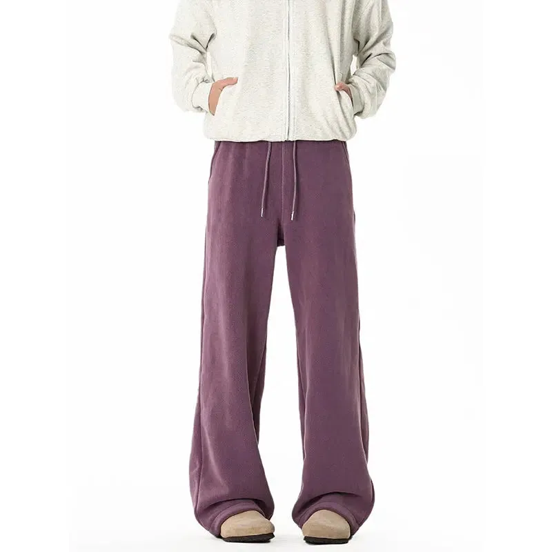 Wide-Leg Flared Sweatpants