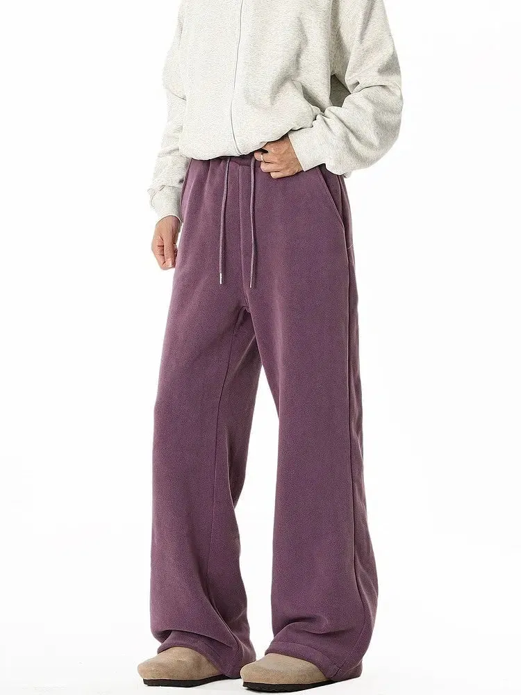 Wide-Leg Flared Sweatpants