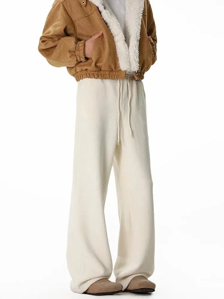 Wide-Leg Flared Sweatpants