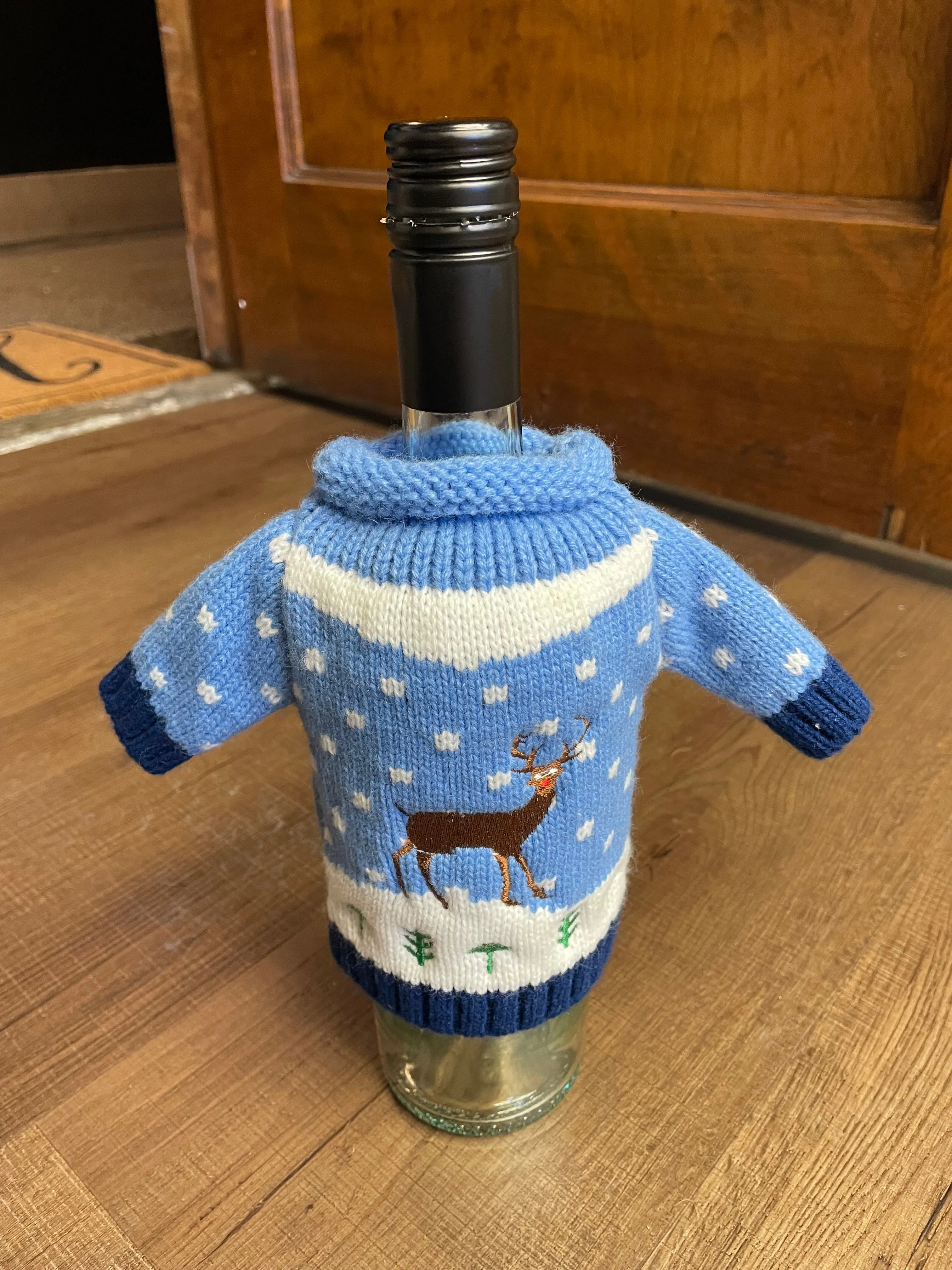 Wine Bottle Winter Sweater