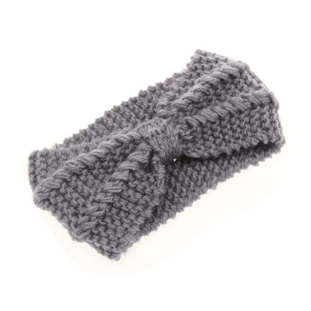 Women Winter Warmer Ear Knitted Wide Stretch Crochet Headband Headwrap