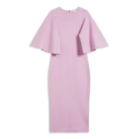 Women Wmd-Lounia-Fluted Sleeve Knitted Bodycon Midi Dress - Lilac