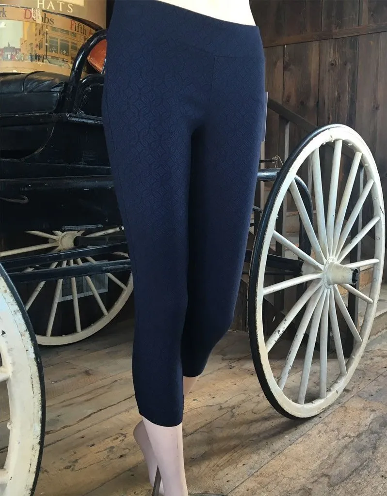 Women's Margaret M | Petite Pull On Pant | Navy Print